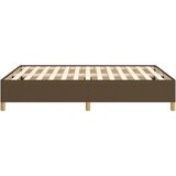  Okvir za krevet bez madraca tamnosmeđi 140 x 190 cm od tkanine | shoptok.hr