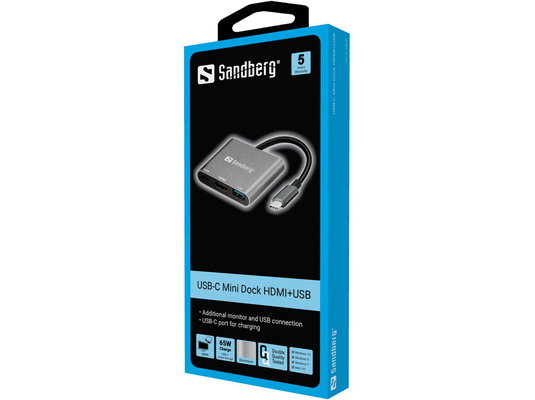 Sandberg USB-C Mini Dock HDMI USB | shoptok.hr