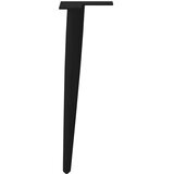  Noge za klub stolić konusnog oblika 4 kom crne 30-31 cm čelik | shoptok.hr