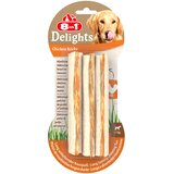 3 + 1 gratis! 4 x 8in1 grickalice za pse - Delights štapići za žvakanje piletina, 12 kom. (4 x 75 g) Cijene