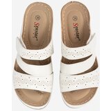 SEASTAR Light white flip-flops on a low wedge | shoptok.hr