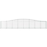  Obokana gabionska košara 7 kosov 400x50x60/80cm cinkano železo, (20758088) | Shoptok.si