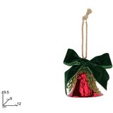 Dekoracija ZVONO CRVENO/ZELENO BARŠUNASTO | Eponuda.ba