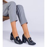 Gemre Black patent leather women's heeled shoes Vergento | Shoptok.si