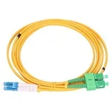 ExeLink patchcord LC/UPC-SC/APC SM/ Duplex/ G657A/ 3mm/ 0/5 m