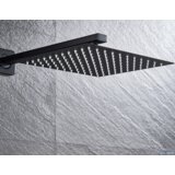  Kišna glava za tuš u mat crnoj boji s konzolom | EYN BGT1751<span> - </span>25 cm | shoptok.hr