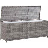  Vrtna kutija za pohranu siva 150 x 50 x 60 cm od poliratana | shoptok.hr