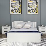 Woody Fashion Bračni krevet Kale Bedstead 150 x 200 White Cene
