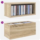 Stalak za CD-ove 4 kom. Hrast sonoma 40 x 17 x 17 cm | shoptok.hr