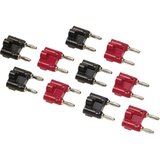 FLUKE mjerni adapter [ ženski utikač 4 mm, vijčane stezaljke - banana utikač 4 mm] može se slagati BP980 crvena, crna | Eponuda.ba