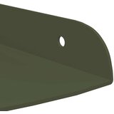  Lebdeća polica s policom 2 pcs Maslinasto zelena 15 x 15 x 2 cm | Eponuda.ba