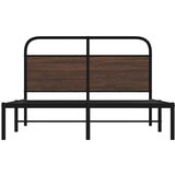  Okvir kreveta bez madraca smeđa boja hrasta 135x190 cm drveni | shoptok.hr