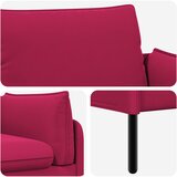 SOFA za dvije osobe 2-sjedalo Vinska crvena 188 x 81 x 89 cm Slike