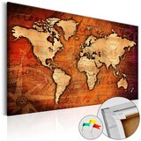  Slika na plutenoj podlozi - Amber World [Cork Map] 60x40 | shoptok.hr