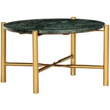 vidaXL Klubska mizica zelena 60x60x35 cm kamen z marmorno teksturo | Shoptok.si