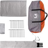 Tipi šator s krovom Siva i narančasta 700 x 700 x 395 cm | shoptok.hr