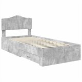  Krevetna konstrukcija s ladicama Betonski sivi 70 x 190 cm | shoptok.hr
