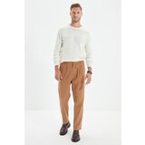 Trendyol Camel Men Relax Fit Belt Waist Pleated Chino Pocket Pants | Shoptok.si