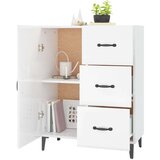  Komoda visok sijaj bela 69,5x34x90 cm inženirski les, (20654128) | Shoptok.si