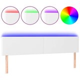  Posteljno vzglavje belo 180x5x78/88 cm umetno usnje, (20793857) | Shoptok.si
