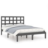  Za krevet od masivne borovine sivi 200 x 200 cm | shoptok.hr