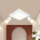 Nettlife Kvadratna stropna svetilka GU10 3000k Toplo bela 20W Nastavljiva svetilka za spalnico Toplo bela, (22116893) | Shoptok.si