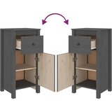  Komoda siva 40x35x80 cm trdna borovina, (20654329) | Shoptok.si