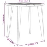  3-dijelni vrtni blagovaonski set od masivnog bagremovog drva | shoptok.hr