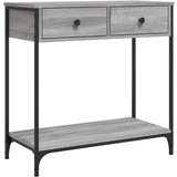 Konzolni stol siva boja hrasta 75x34 5x75 cm konstruirano drvo | shoptok.hr
