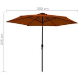  Vrtni suncobran s metalnom šipkom 300 cm terakota | shoptok.hr