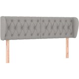  Vzglavje z ušesi svetlo sivo 163x23x78/88 cm blago, (20794464) | Shoptok.si