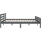  Za krevet od masivnog drva sivi 200 x 200 cm | shoptok.hr