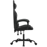  Igraća stolica crno-siva od umjetne kože | shoptok.hr