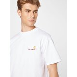Carhartt WIP Majica 'American' zlata / temno rdeča / bela | Shoptok.si