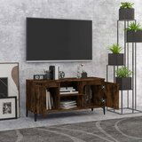 TV ormarić s metalnim nogama dimljeni hrast 103 5 x 35 x 50 cm | shoptok.hr