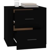  Nočna omarica črna 50x39x47 cm, (20706279) | Shoptok.si