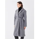 LC Waikiki Women's Jacket Collar Plain Cachet Coat