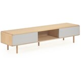 Kave Home Siva/u prirodnoj boji TV komoda u dekoru jasena 180x41x42 cm Anielle – Cijene