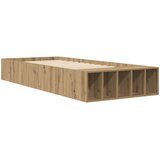  Okvir kreveta s pohranom s policom Hrast artisan 80 x 200 cm | shoptok.hr