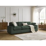Bobochic Paris Zelena sedežna garnitura iz rebrastega žameta 250 cm Belair – | Shoptok.si