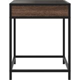  Noćni ormarić s beskonačnim LED boja smeđeg hrasta 40x40x51 cm | shoptok.hr