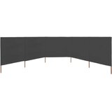  Vjetrobran s 5 panela od tkanine 600 x 160 cm antracit | shoptok.hr
