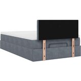 vidaXL Okvir kreveta s madracem tamnosivi 120x200 cm baršunasti Cijene