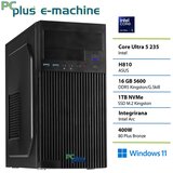 PCPLUS namizni računalnik e-machine Core Ultra 5 235/16GB/SSD 1TB/Win 11 Pro/integrirana Intel 148000 | Shoptok.si