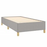  Okvir kreveta bez madraca svjetlosivi 100x200 cm od tkanine | shoptok.hr