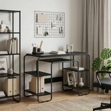  Stol s pohranom Crni hrast 113 5 x 52 x 75 5 cm - Crni hrast | shoptok.hr