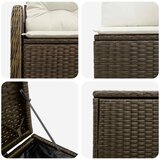  Set sofe 7 kom. Smeđa i krem bijela 124 x 62 x 69 cm | shoptok.hr