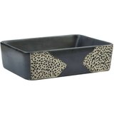 Nadgradni umivaonik crni pravokutni 46 x 35 5 x 13 cm keramički | shoptok.hr