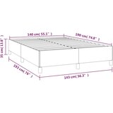  Okvir kreveta bez madraca zeleni 140x190 cm od tkanine | shoptok.hr