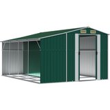  Vrtno spremište zeleno 277x365,5x179 cm od pocinčanog čelika | shoptok.hr